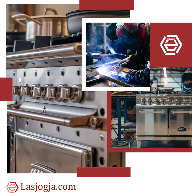 Gambar fitur jasa pembuatan Kompor Kwali Range Stainless, dari bengkel las jogja