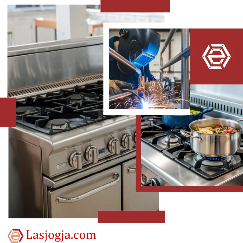 Gambar fitur pembuatan gas stove stainless, dari bengkel las jogja