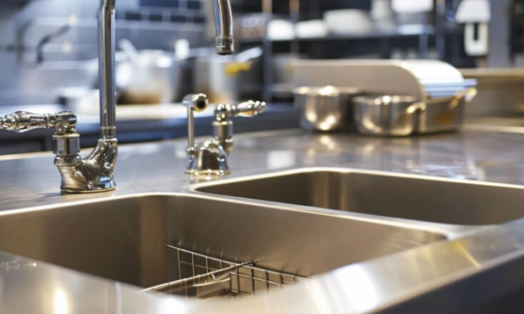Fungsi dari grease trap, Sumber: maintaindrains.co.uk