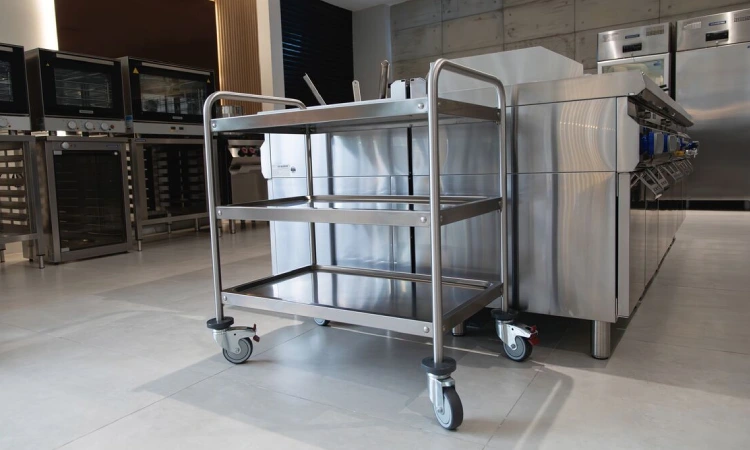 Troli makanan stainless, Sumber: tramontina.com.br