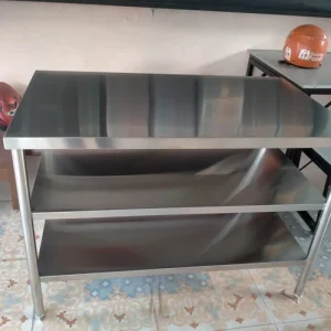 Working Table Stainless 3 Shap(110x70x80) SS 201 1mm