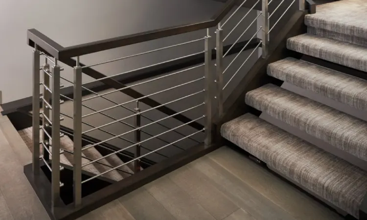 Railing horizontal, Sumber: specializedstairs.com