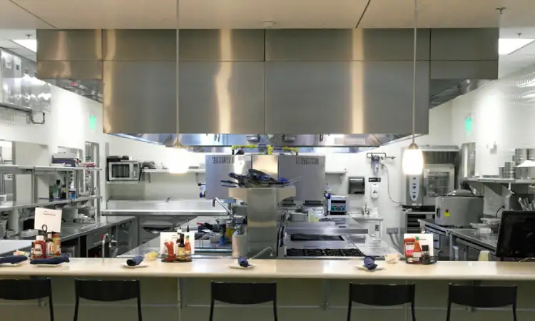 Desain dapur tipe open kitchen, Sumber: foodservicerestaurantkitchenandcstoredesignconsultants.com