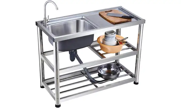 Sink wastafel dengan rak, Sumber: ubuy.co.id