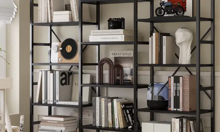 Rak buku material besi, Sumber: walmartimages.com