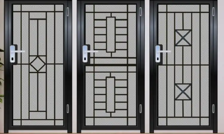 Pintu teralis kotak geometris, Sumber: djayaciptapratama.com