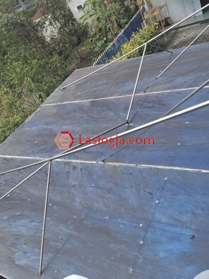 Tampilan atap kanopi alderon, Sumber: dokumentasi pribadi