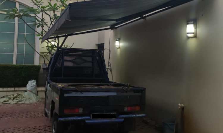 Kanopi lipat untuk garasi, Sumber: lazada.co.id