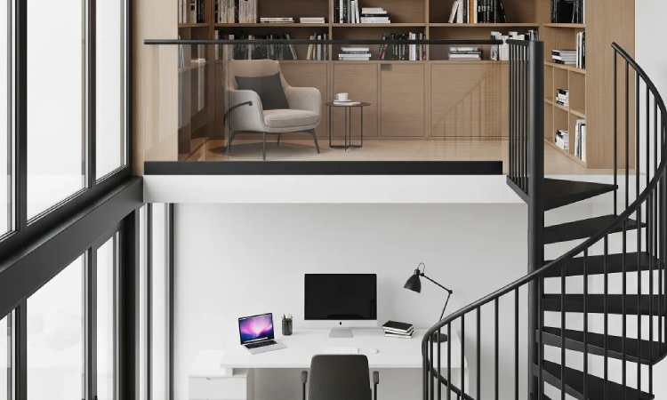 Mezzanine tangga spiral, Sumber: sobatbangun.com