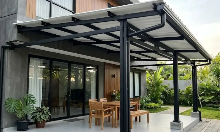 Model Rangka Double Siku Minimalis, Sumber: AI